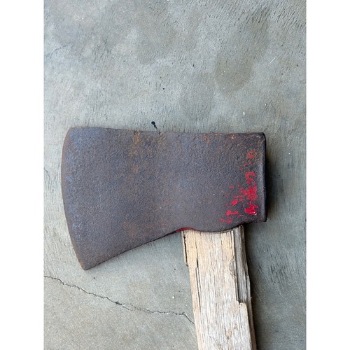 Vintage single bit axe forged - axe,